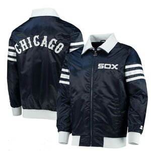 NWT Chicago White Sox MLB Starter The Captain III Varsity Jacket, Navy. Size  L